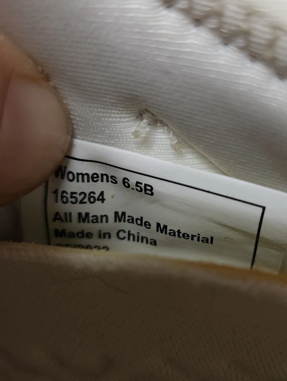 Freely Size 6.5 Women’s Neutral Knit Athletic Sneakers in Cream - Picture 5 of 5